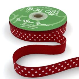 DD-8-14D RED/WHITE DOTS