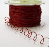 1 Millimeter Wired Colored String Cord Ribbon