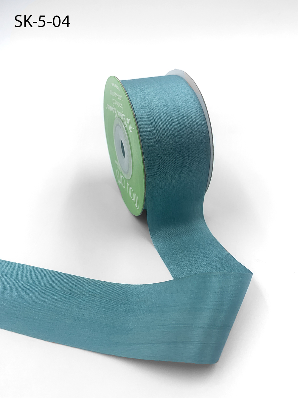 May Arts 1cm Wide Ribbon, Light Blue Cheque