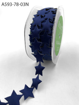 Blue Satin Star Adhesive Ribbon Decorative Tape Americana Ribbon