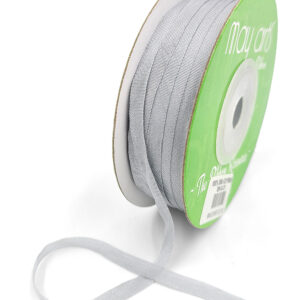 1/8 Inch 100% Hand-Dyed Silk Ribbon with Woven Edge - SK-8-31 GREY