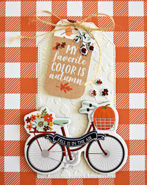 Thanksgiving crafts DIY homemade card with burlap ribbon 