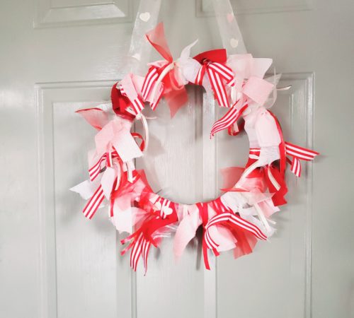 Valentine's Day Ribbon Wreath