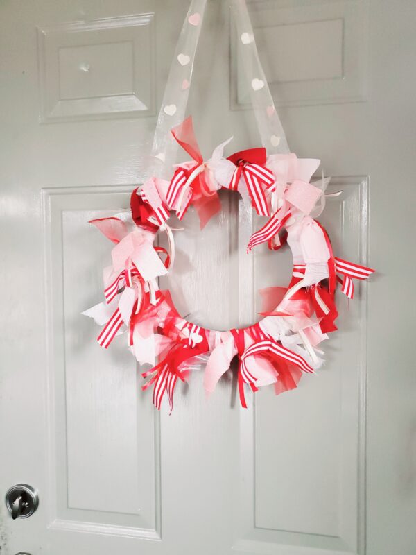 Valentine's Day Ribbon Wreath