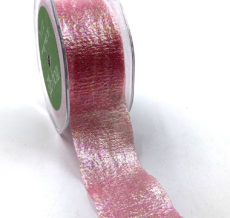 Fuchsia Iridescent Holographic Crepe Organza Mermaid Ribbon