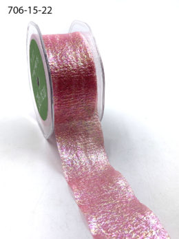 Fuchsia Iridescent Holographic Crepe Organza Mermaid Ribbon