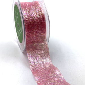 Fuchsia Iridescent Holographic Crepe Organza Mermaid Ribbon