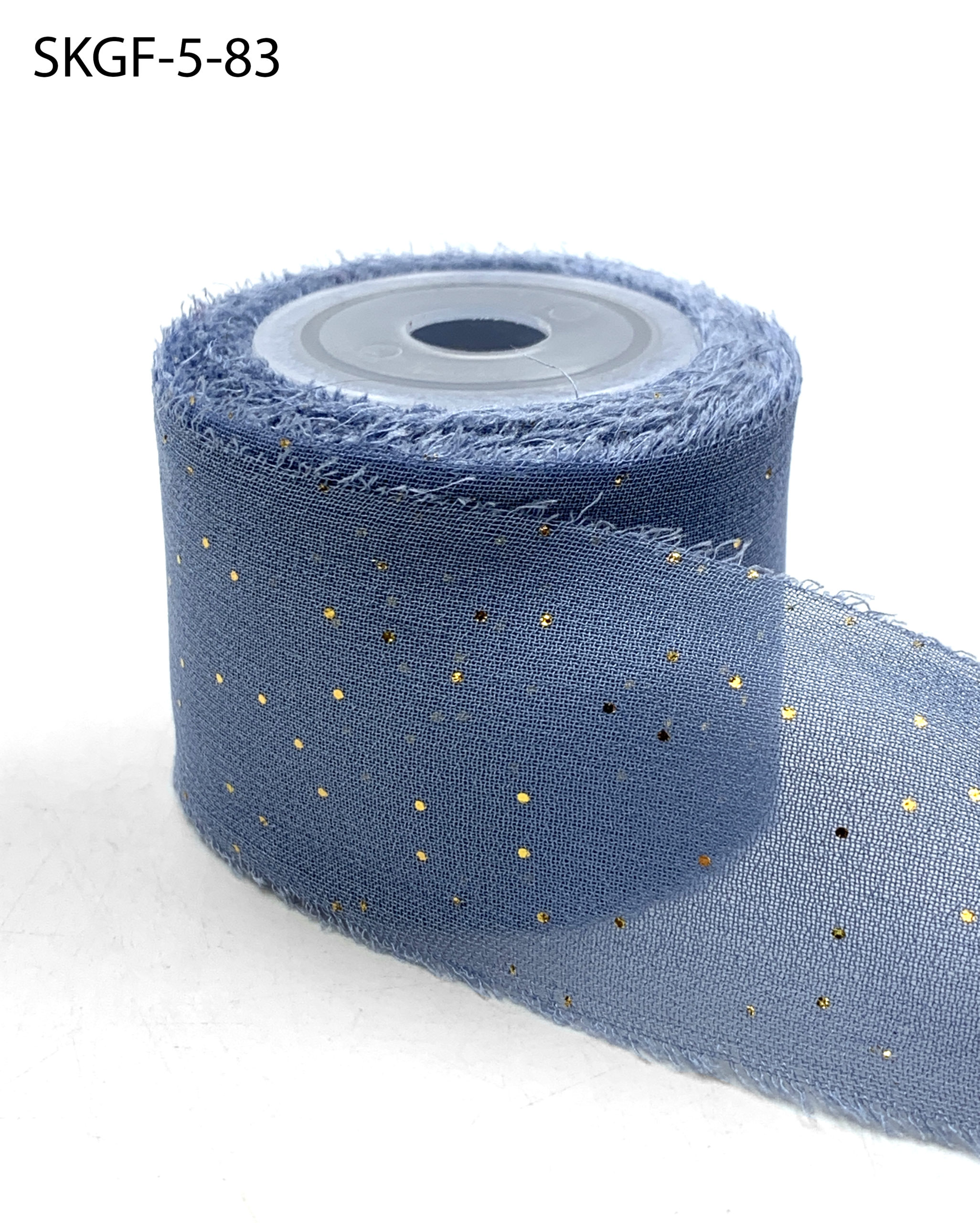 TRIMPLACE 5/8 Satin Edged Organdy Chiffon Ribbon - 50 Yards (Lt. Blue)