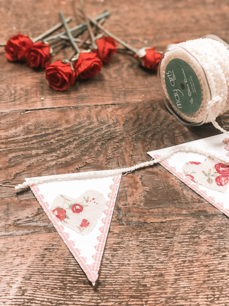 Valentine's Day Shabby Chic Ribbon Garland May Arts Ribbon Paper Crafting