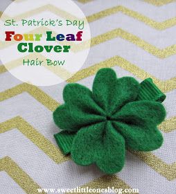 St. Patrick's Day Decor St Patricks Crafts St Patty's Shamrock Wreaths and Garlands Hair Bows