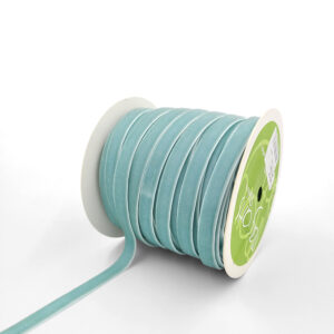 3/8 Inch Classic Velvet Ribbon with Woven Edge - PV-1-34 LIGHT BLUE