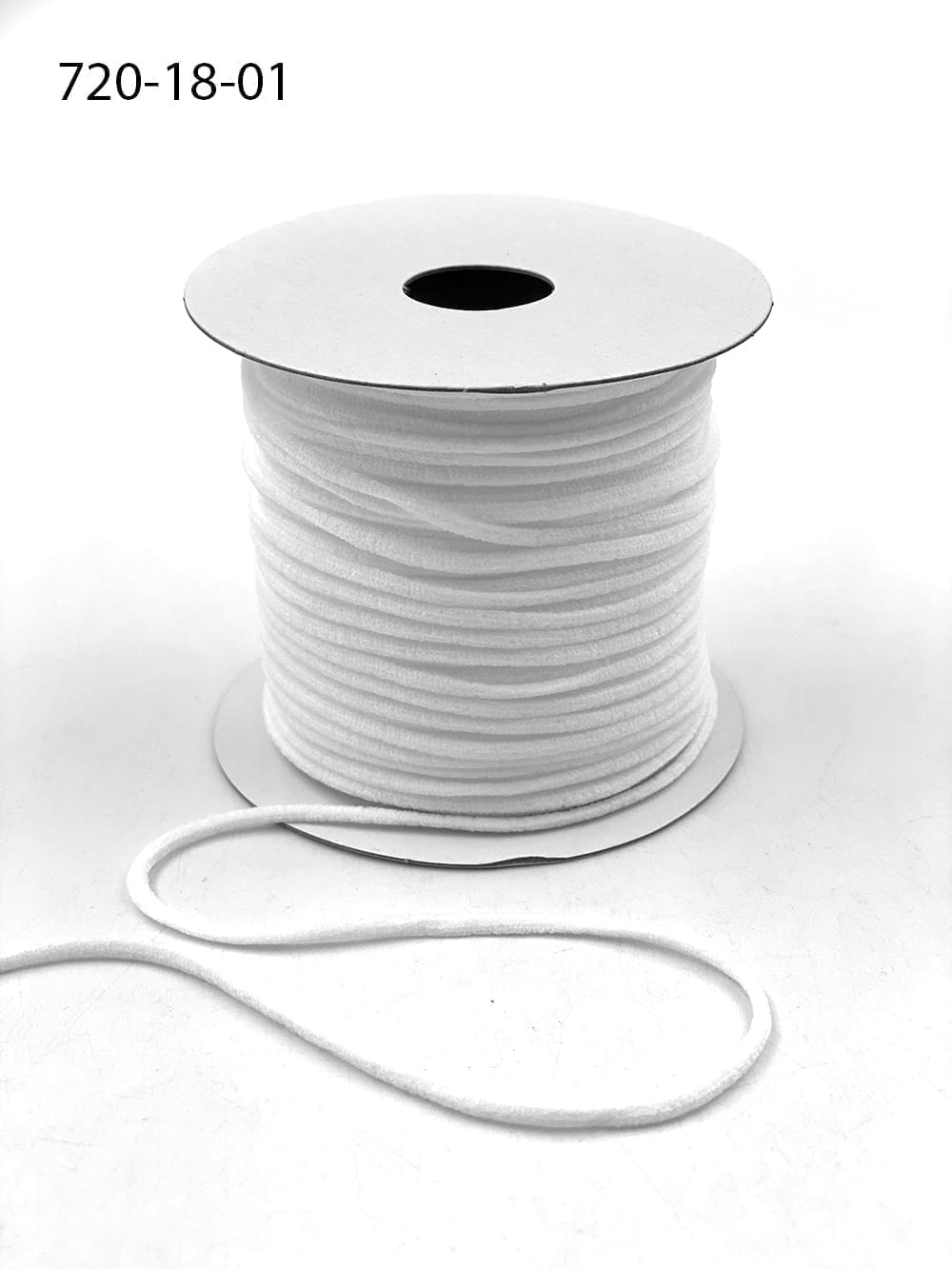 Fablastic Stretch Cord for Mask Making, Round 3mm (0.118 inch) Thick, 100 Yard Spool, Black