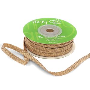 3/16 Inch Metallic Knitted Trim - 711-316-12 PEACH