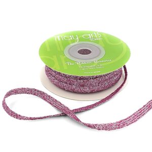 3/16 Inch Metallic Knitted Trim - 711-316-22 FUCHSIA