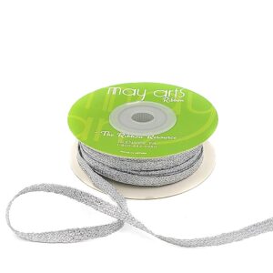 3/16 Inch Metallic Knitted Trim - 711-316-31 SILVER