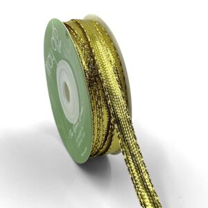 5/16 Inch Shiny Foil Lamé Ribbon - 712-14-30 GOLD