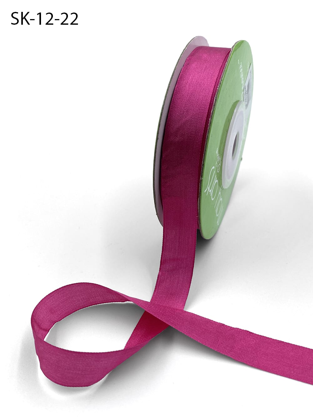 1/2'' Velvet ribbon with processed edges - Dragon fruit – IngenueSilk