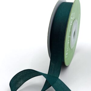 1/2 Inch 100% Hand-Dyed Silk Ribbon with Woven Edge - SK-12-55 RAINFOREST