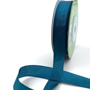 1/2 Inch 100% Hand-Dyed Silk Ribbon with Woven Edge - SK-12-56 SHADED SPRUCE