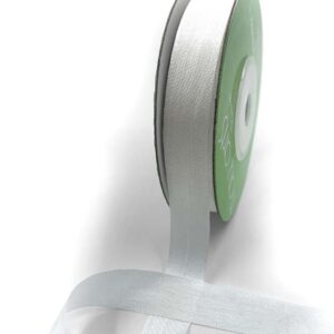 1/2 Inch 100% Hand-Dyed Silk Ribbon with Woven Edge - SK-12-01 WHITE
