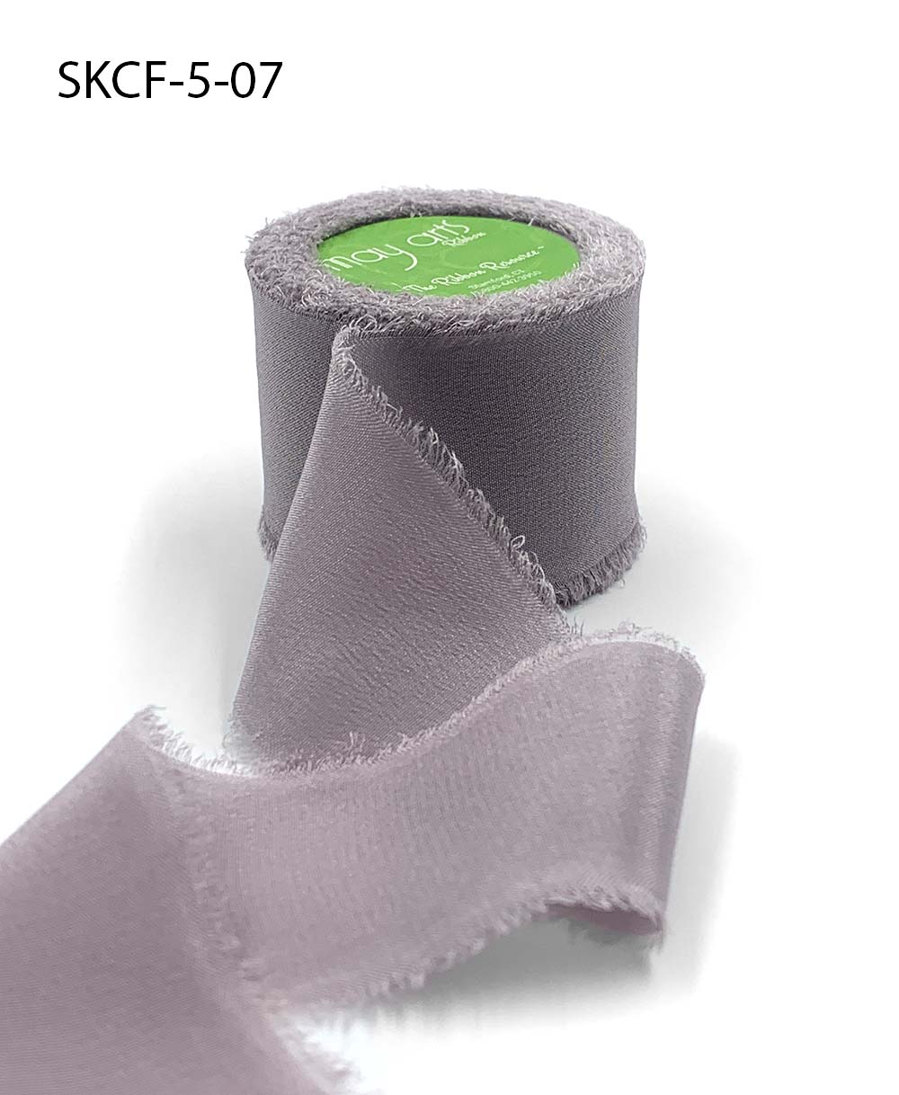 Frayed Silk Chiffon - 1.25 Wide Online Ribbon - May Arts Ribbon