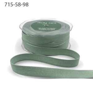5/8 Inch Fuzzy Woven Ribbon - 715-58-98 Mint