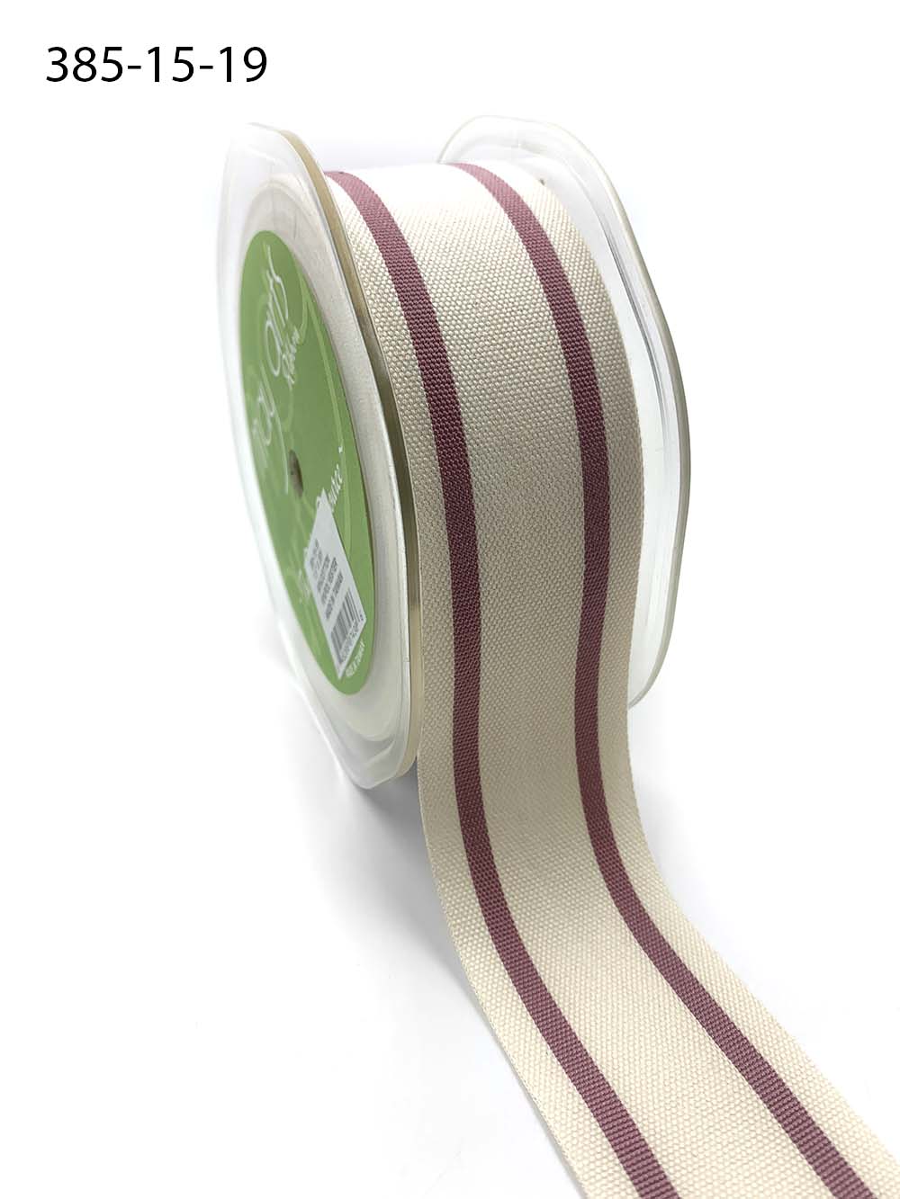 Striped Linen Ribbon - Bulk Ribbon - May Arts Ribbon