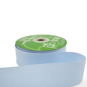 1.5 Inch Light-Weight Flat Grosgrain Ribbon with Woven Edge - GN-15-34 LIGHT BLUE (NEW)