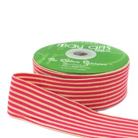 RG-5-22 FUCHSIA/OATMEAL STRIPES