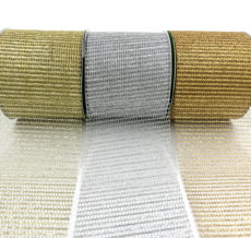 1 Metallic Netting Knit Ribbon - Bulk Ribbon - May Arts Ribbon