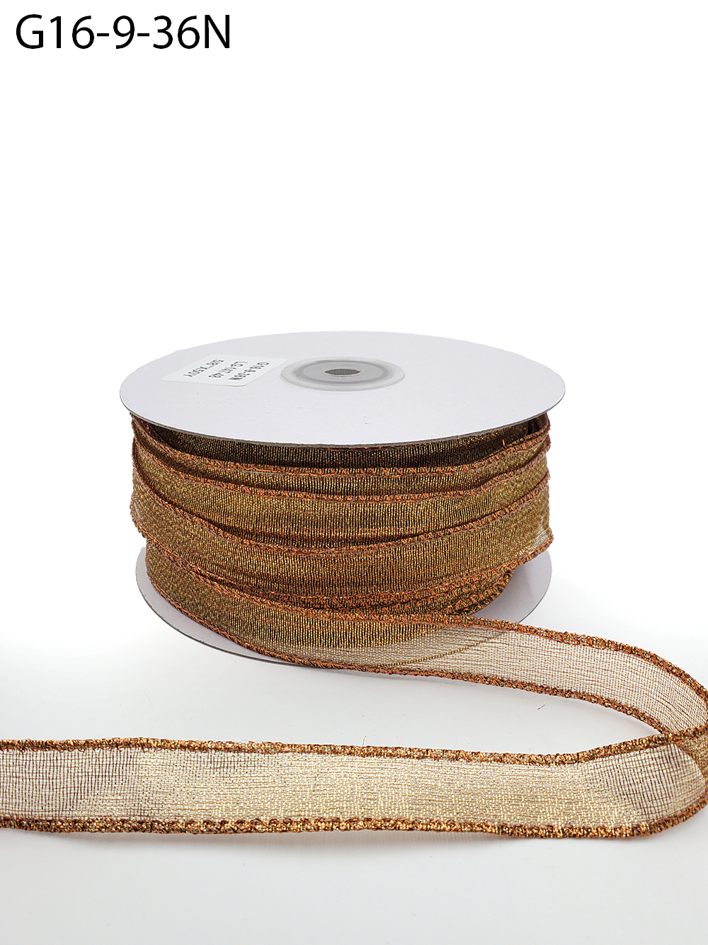 Metallic Gold Wired Ribbon - 1/2 Online Ribbon - May Arts Ribbon