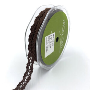 5/8 Inch Crochet Ribbon - 361-58-33 Brown