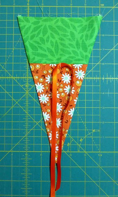 May Arts Ribbon DIY Easter Craft - Carrot Drawstring Pouch for Easter Basket with satin ribbon bow