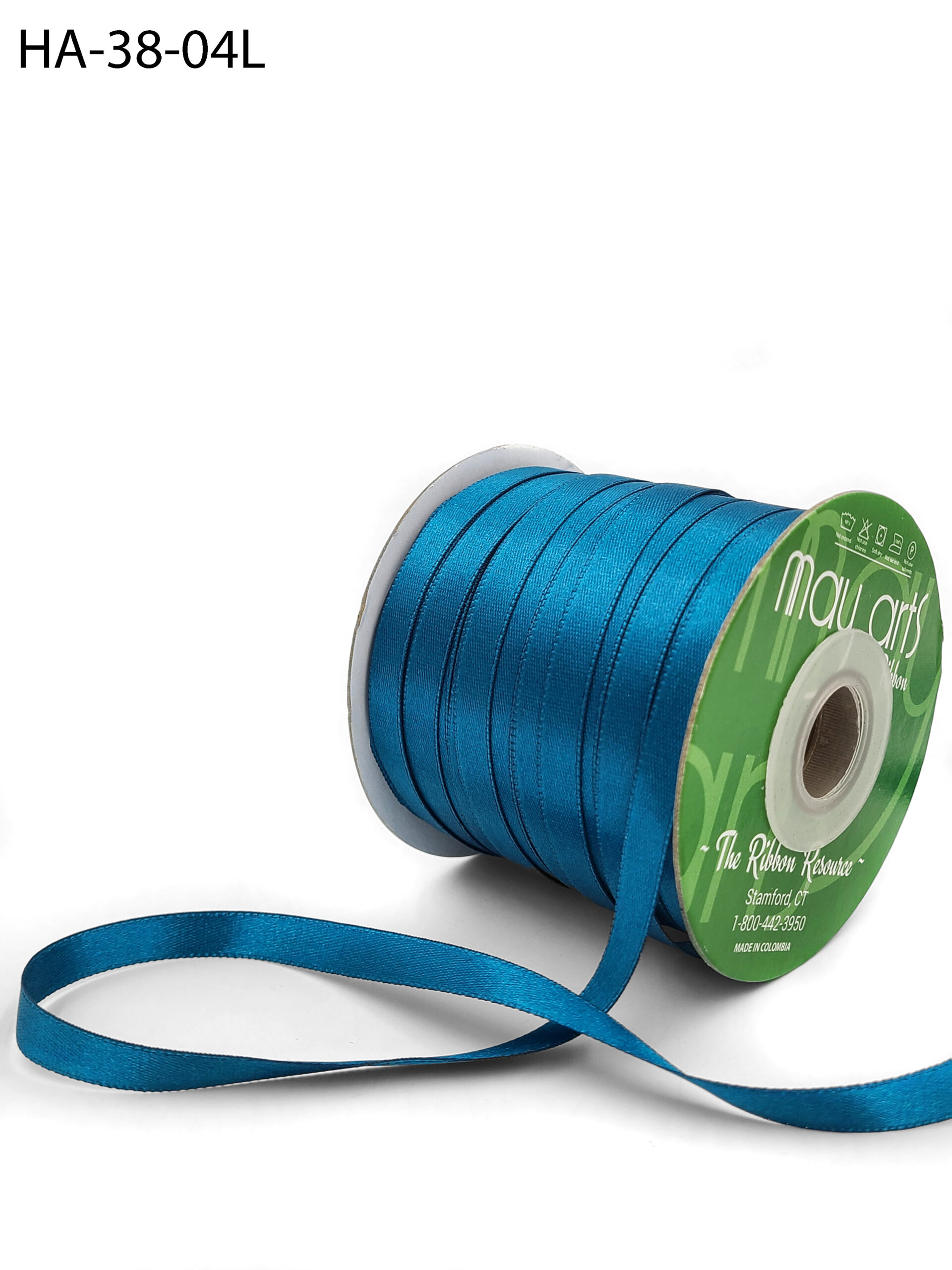Double Faced Satin Ribbon, 1/16-Inch, 100-Yard Turquoise
