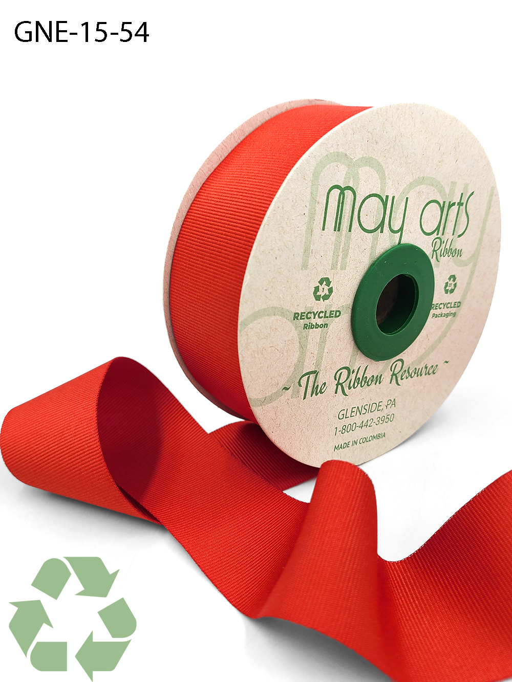 1.5 Inch Recycled Grosgrain Ribbon