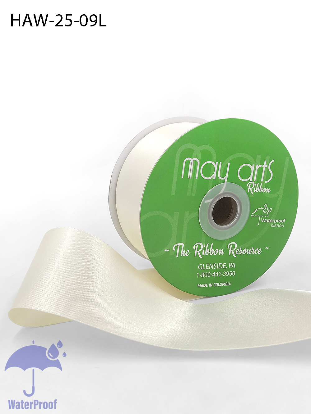 Weather Resistant Double Face Satin Ribbon - May Arts Ribbon
