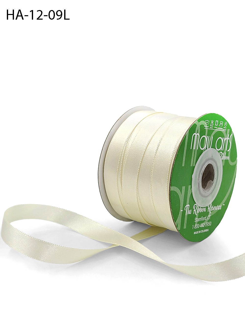 13mm Wide Cream Satin Ribbon 10 METER ROLL of Narrow Double Faced Satin  Ribbon 1/2 Inch Wide 