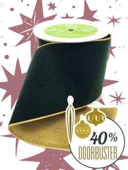 May Arts Ribbon Green Velvet Christmas Ribbon Doorbuster Black Friday