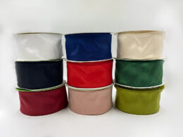 2.5" Dupioni Ribbon with Wired Edge