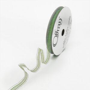 1/2 Inch Deanna Metallic Iridescent Wired Offray Ribbon - 163321-12-550 Apple