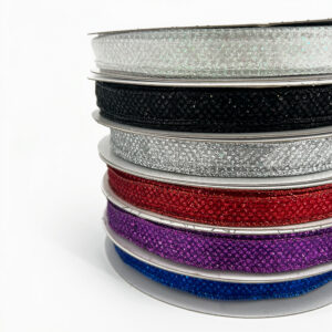 5/8" Sheer Glitter Dot Wired Edge Bolten Offray Ribbon