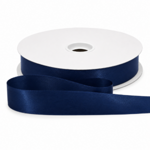 7/8″ Single Face Satin Offray Ribbon 100 Yards - SFS100Y-78-LIGHT NAVY
