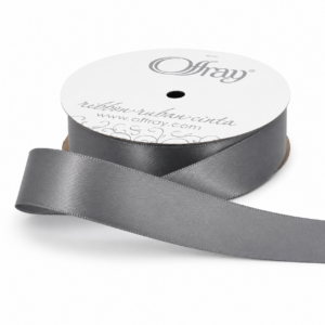 7/8″ Single Face Satin Offray Ribbon 20 Yards - SFS20Y-78-Pewter