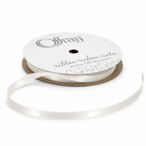 1/4″ Single Face Satin Offray Ribbon 20 Yards - SFS20Y-78-Antique White