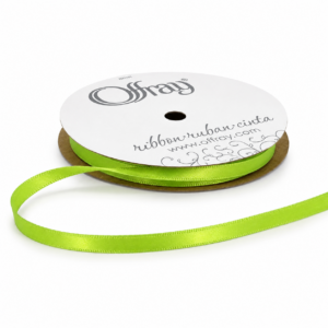 1/4″ Single Face Satin Offray Ribbon 20 Yards - SFS20Y-78-New Chartreuse