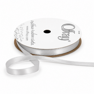 1/4″ Single Face Satin Offray Ribbon 20 Yards - SFS20Y-78-Silver