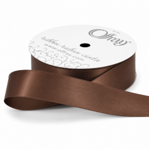 7/8″ Single Face Satin Offray Ribbon 20 Yards - SFS20Y-78-BROWN
