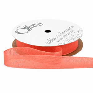 5/8″ Teagan Offray Ribbon - TEAGAN-58-Living Coral