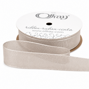 5/8″ Teagan Offray Ribbon - TEAGAN-58-Oyster