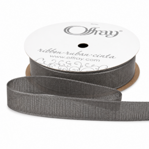5/8″ Teagan Offray Ribbon - TEAGAN-58-Pewter